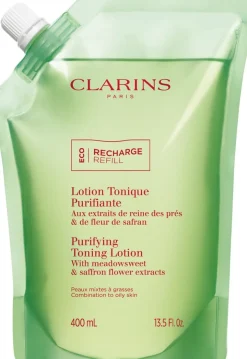 Clarins Purifying Toning Lotion puhdistava kasvovesi täyttöpakkaus 400 ml