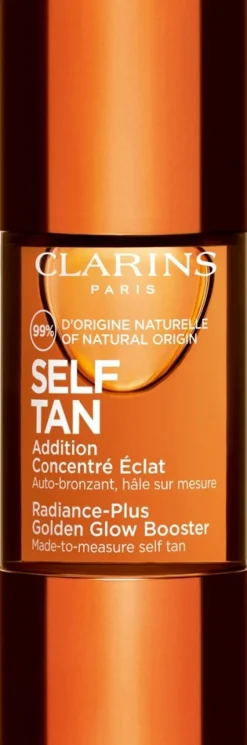 Clarins Self Tan Radiance-Plus Golden Glow Booster itseruskettava tiiviste kasvoille 15 ml
