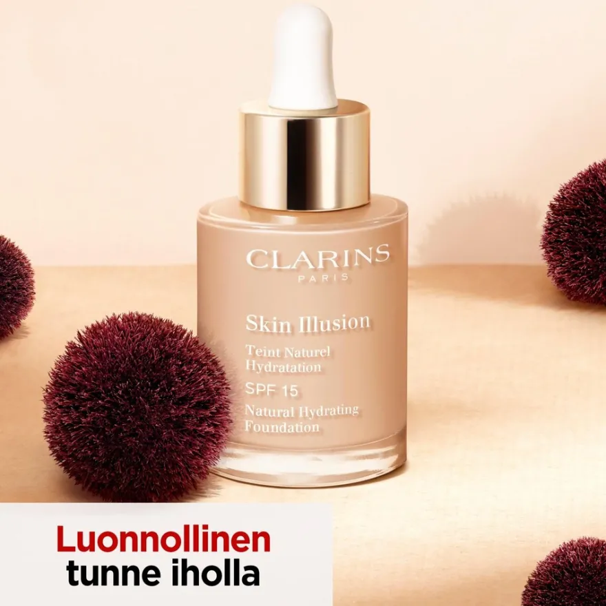 Clarins Skin Illusion Foundation SPF 15 meikkivoide 30 ml