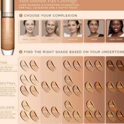 Clarins Skin Illusion Full Coverage Foundation meikkivoide 30 ml