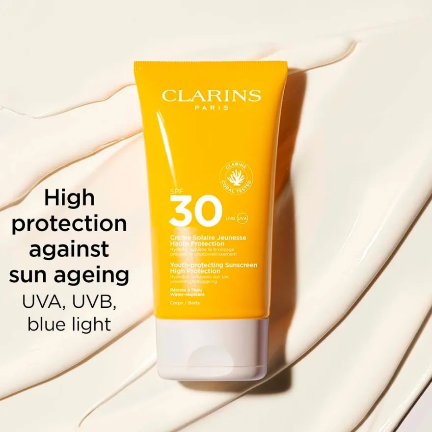 CLARINS Sun Body Youth protecting sunscreen spf30 aurinkovoide 150ml