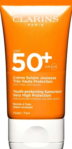 Clarins Sun Face Dry touch sun care cream spf 50+ aurinkovoide kasvoille 50 ml