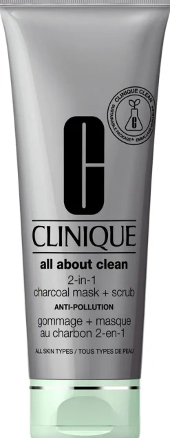 Clinique All About Clean 2-in-1 Charcoal Mask + Scrub kasvonaamio 100 ml