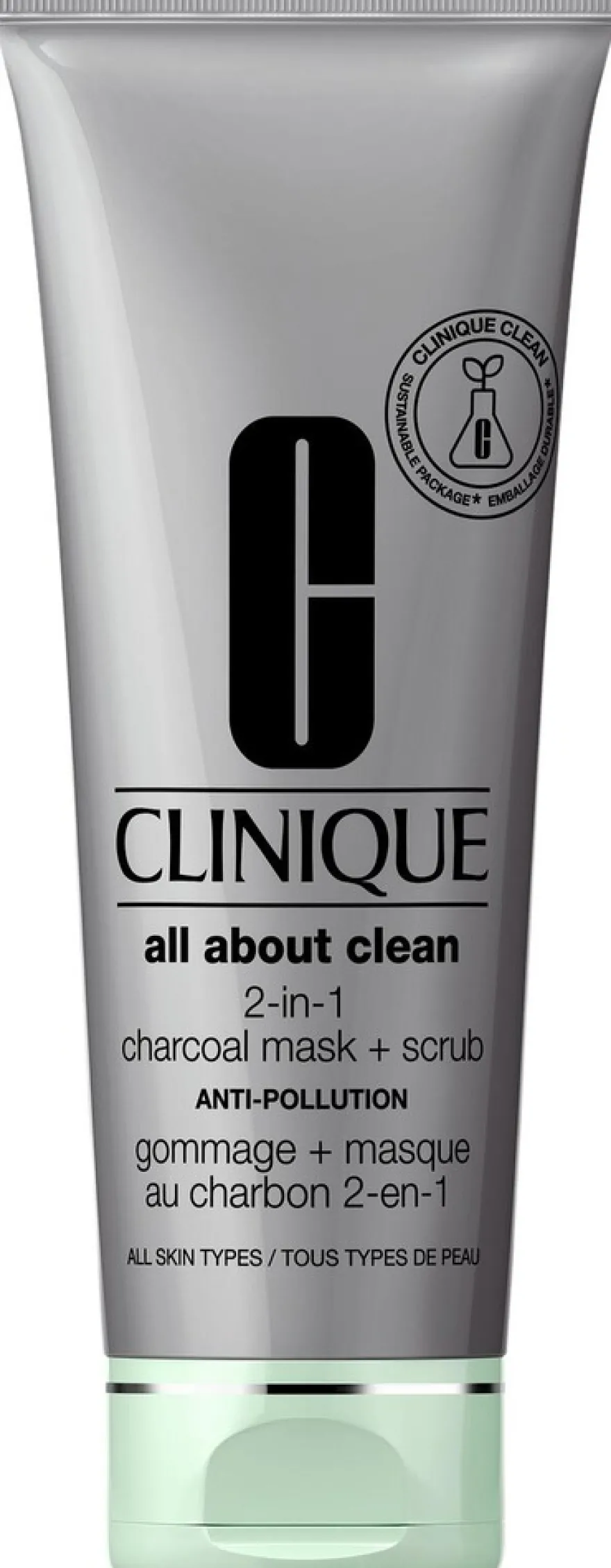 Clinique All About Clean 2-in-1 Charcoal Mask + Scrub kasvonaamio 100 ml