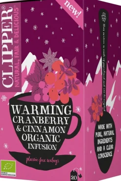 Clipper Luomu Warming Yrttihauduke, karpalo & kaneli 20ps / 40g