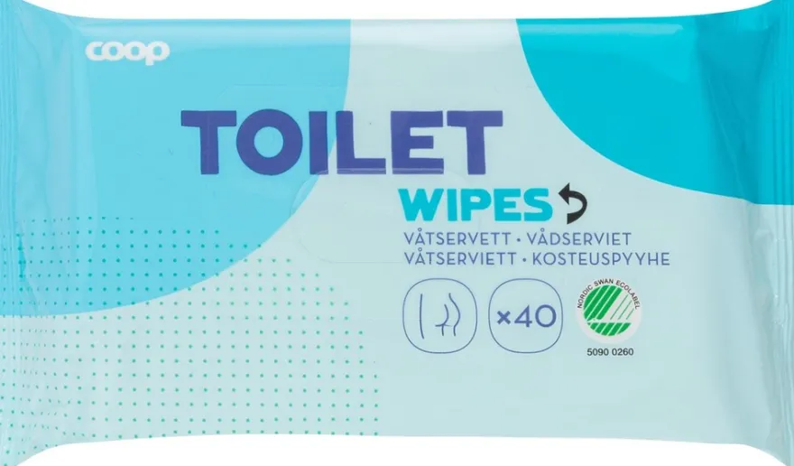 Coop Toilet kosteuspyyhe 40 kpl