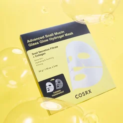 COSRX Advanced Snail Mucin Glass Glow Hydrogel Mask-hydrogeelinaamio 3kpl