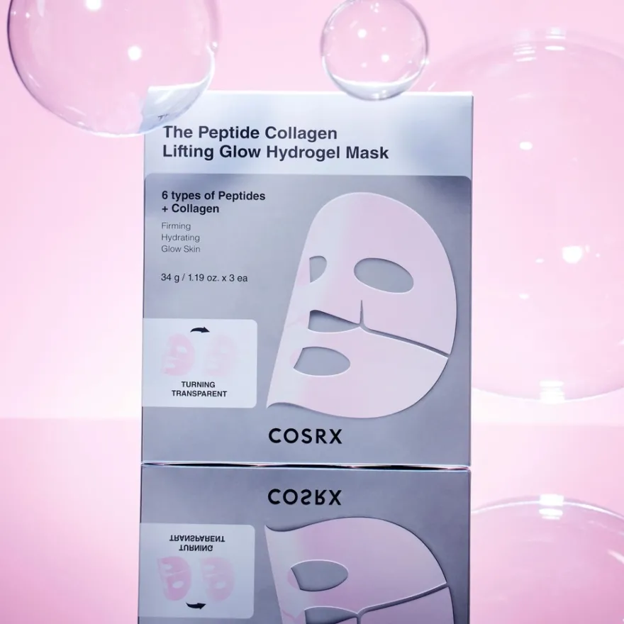 COSRX Peptide Collagen Lifting Glow Hydrogel Mask_3ea