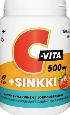 C-VITA + sinkki 120 tabl. /imeskelytabletti