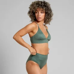 Dedicated Alva Leaf Green bikiniyläosa