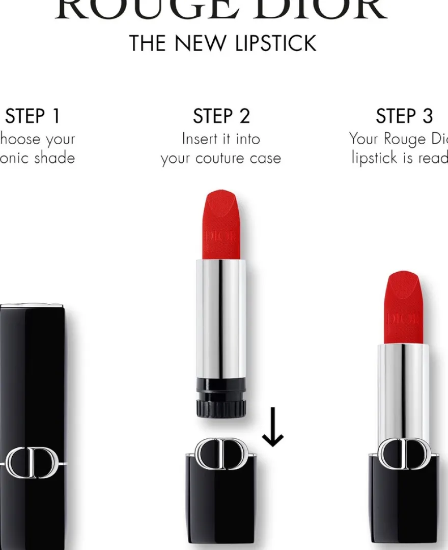 DIOR Rouge Dior Lipstick Satin Refill huulipunan täyttö 3,5 g