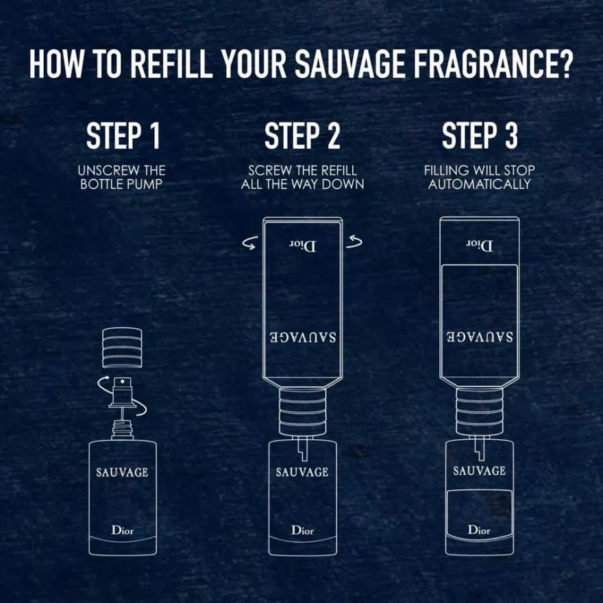 DIOR Sauvage EdT Refill täyttöpullo 300 ml