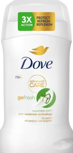 Dove 72h Advanced Care Cucumber Antiperspirantti Deodorantti Stick pro-ceramide teknologia 50 ML