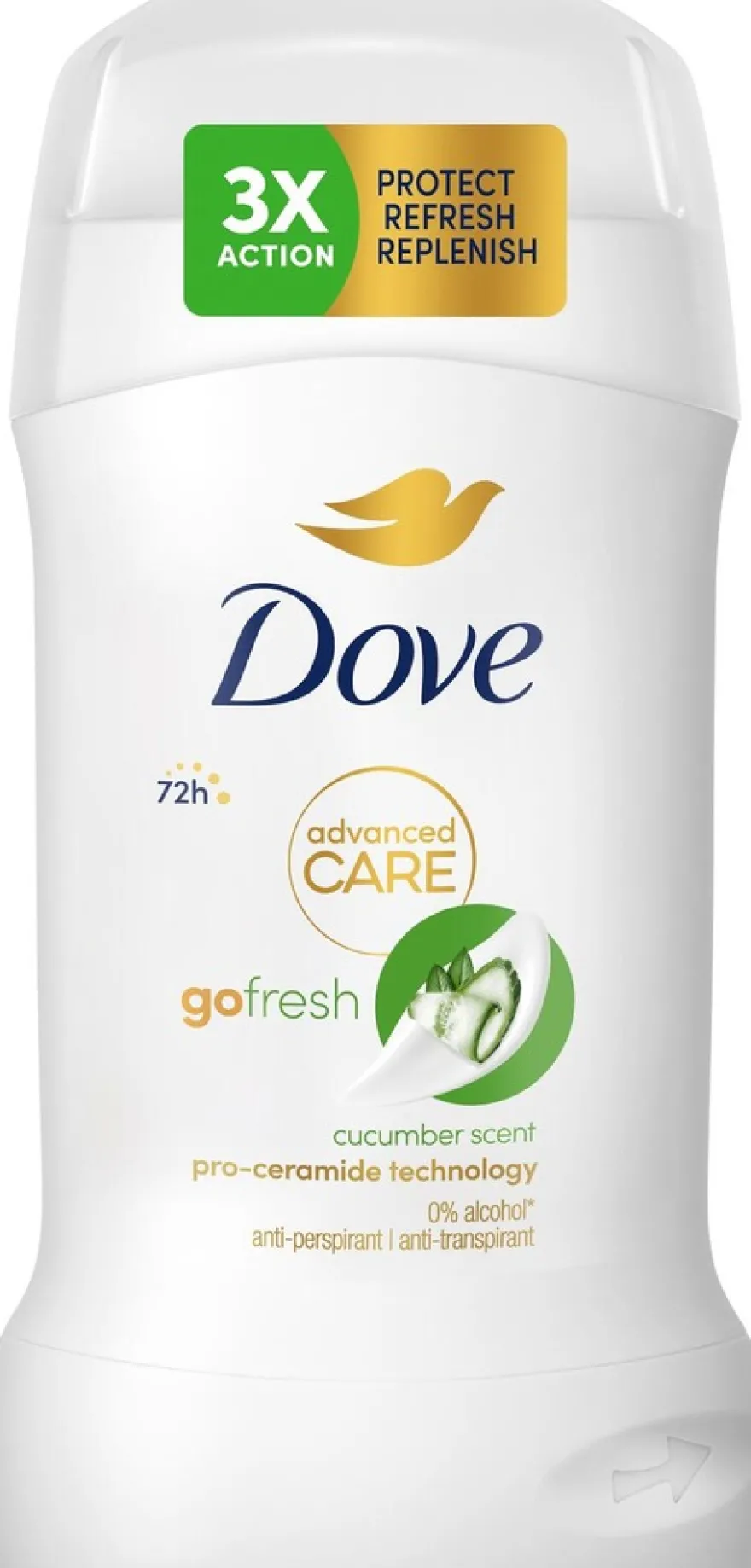 Dove 72h Advanced Care Cucumber Antiperspirantti Deodorantti Stick pro-ceramide teknologia 50 ML