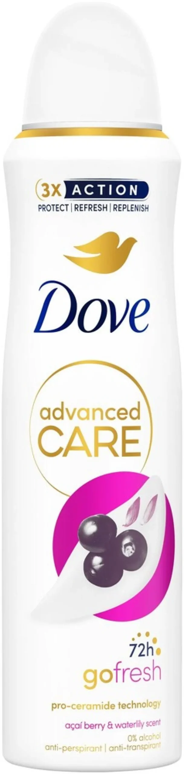 Dove 72h Advanced Care Go Fresh Acai & Water Lily Antiperspirant Deo Spray 150 ML