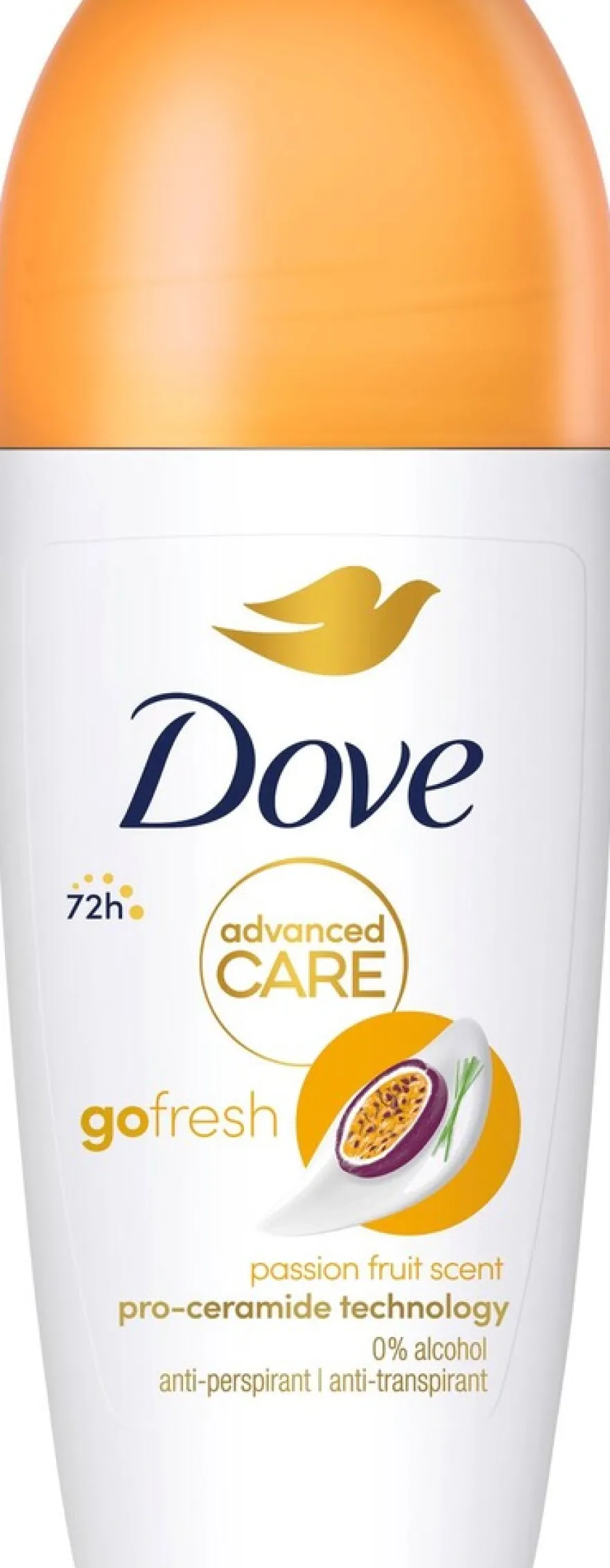 Dove 72h Advanced Care Passion Fruit Antiperspirantti Deodorantti Roll-on mukana kosteusvoide 50 ml