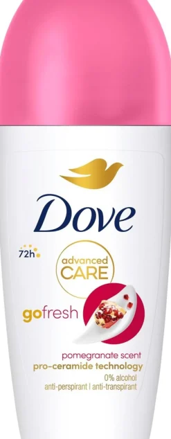 Dove 72h Advanced Care Pomegranate Antiperspirantti Deodorantti Roll-on mukana kosteusvoide 50 ml