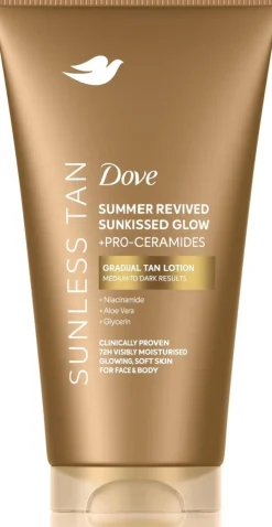 Dove Summer Revived Medium to Dark itseruskettava kosteusvoide 75 ml