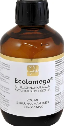ECOLOMEGA® kalaöljy, SITRUUNA 200 ml