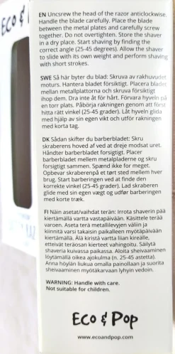 Eco & Pop Premium kestoshaver musta metalli