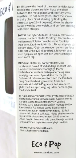 Eco & Pop Premium kestoshaver ruusukulta metalli