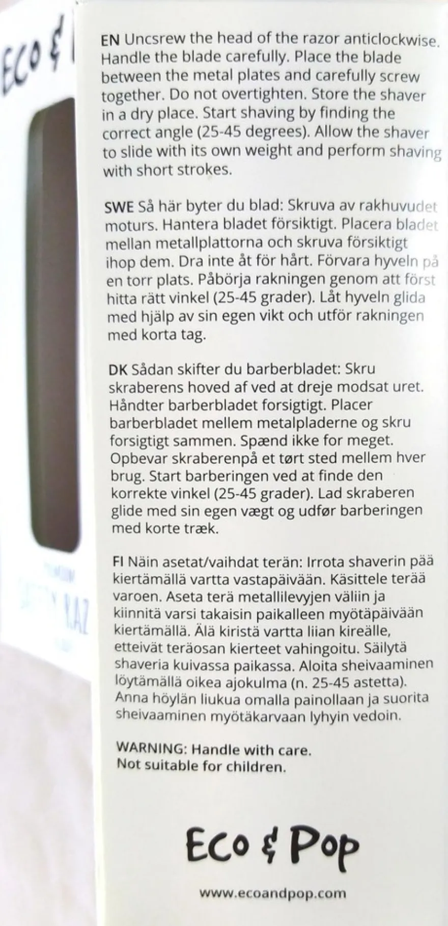 Eco & Pop Premium kestoshaver ruusukulta metalli