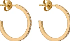 Edblad Glow Creoles Mini M gold korvakorut