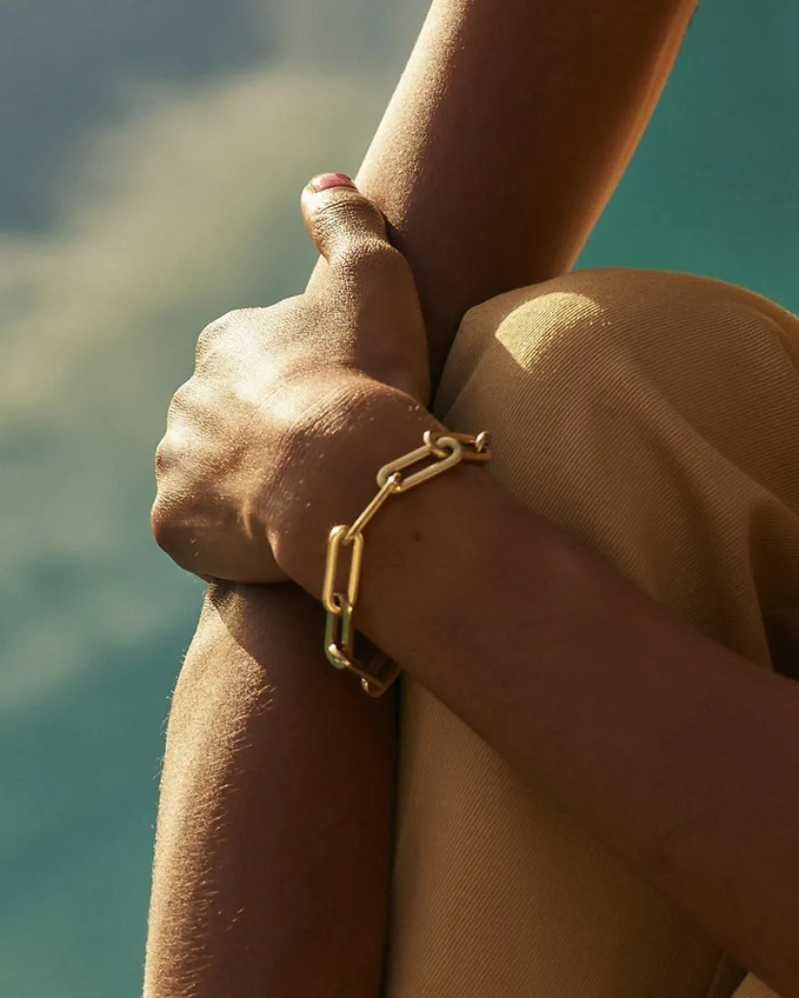 Edblad Ivy maxi bracelet gold ranneketju