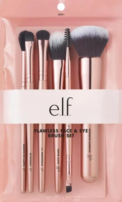 e.l.f. cosmetics Flawless Face Brush Collection meikkisivellinsetti sis. 6 sivellintä