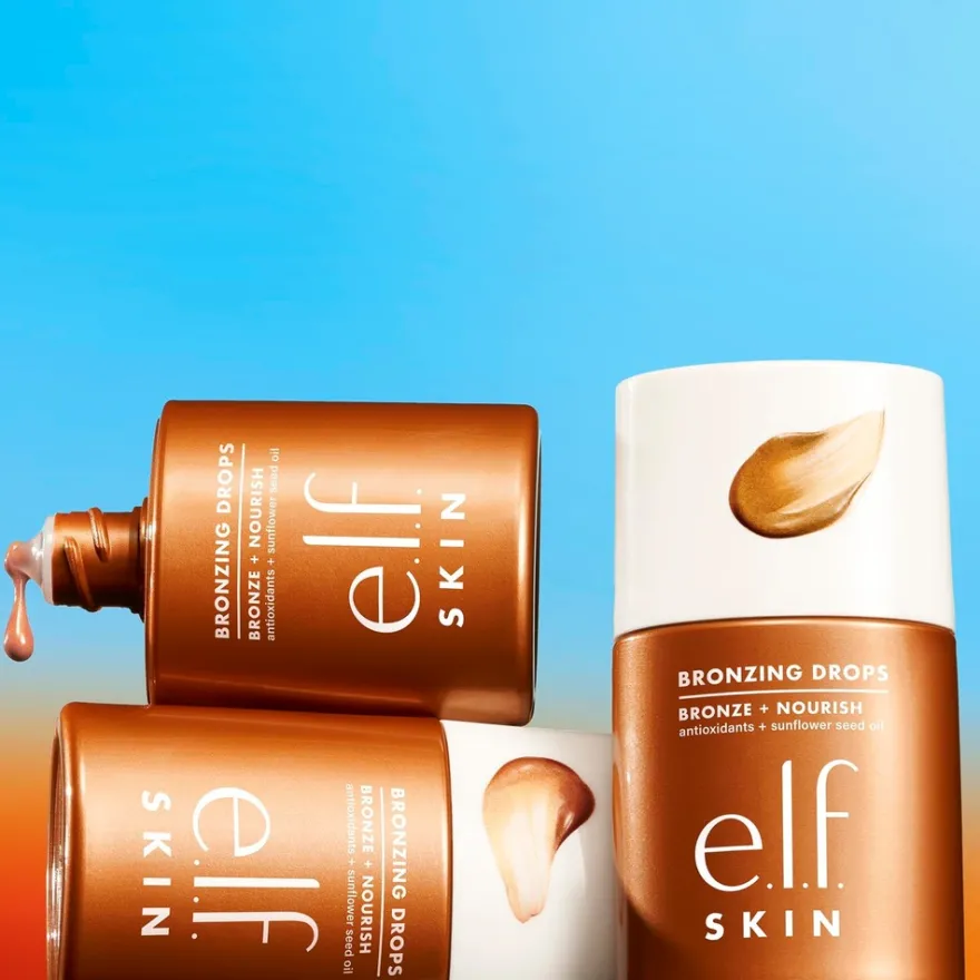 e.l.f cosmetics SKIN No Ray, All Slay Bronzing Drops sävytetty seerumi 30 ml