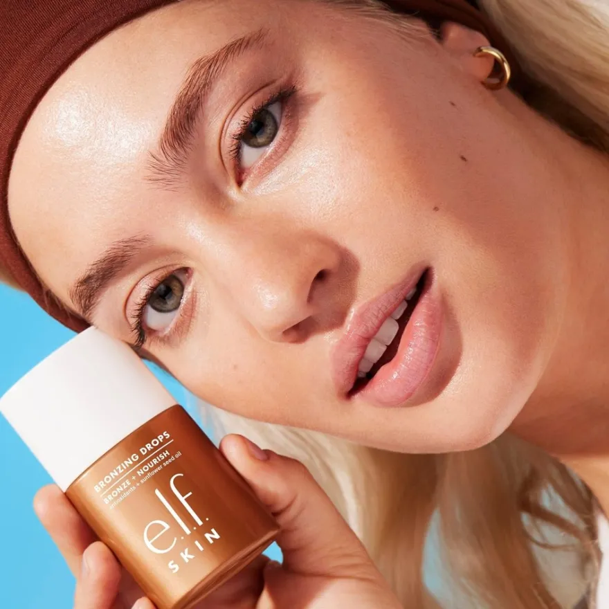 e.l.f cosmetics SKIN No Ray, All Slay Bronzing Drops sävytetty seerumi 30 ml