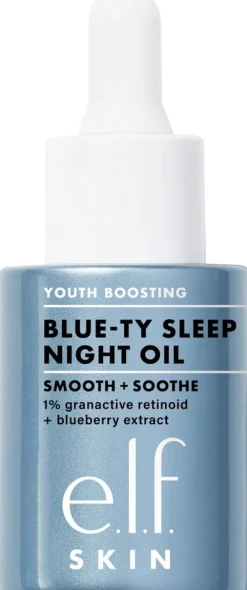 e.l.f cosmetics SKIN Youth Boosting Advanced Night Retinoid Blue-ty sleep night oil kasvoöljy 30 ml