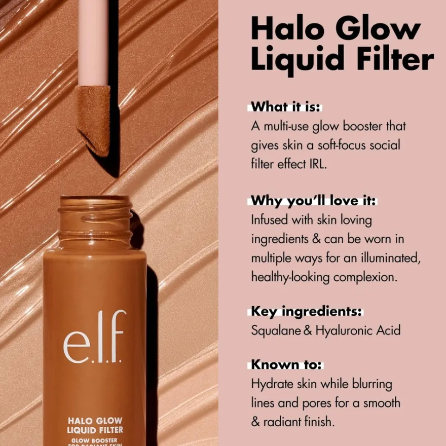 e.l.f. Halo Glow Liquid Filter korostusväri 31,5 ml