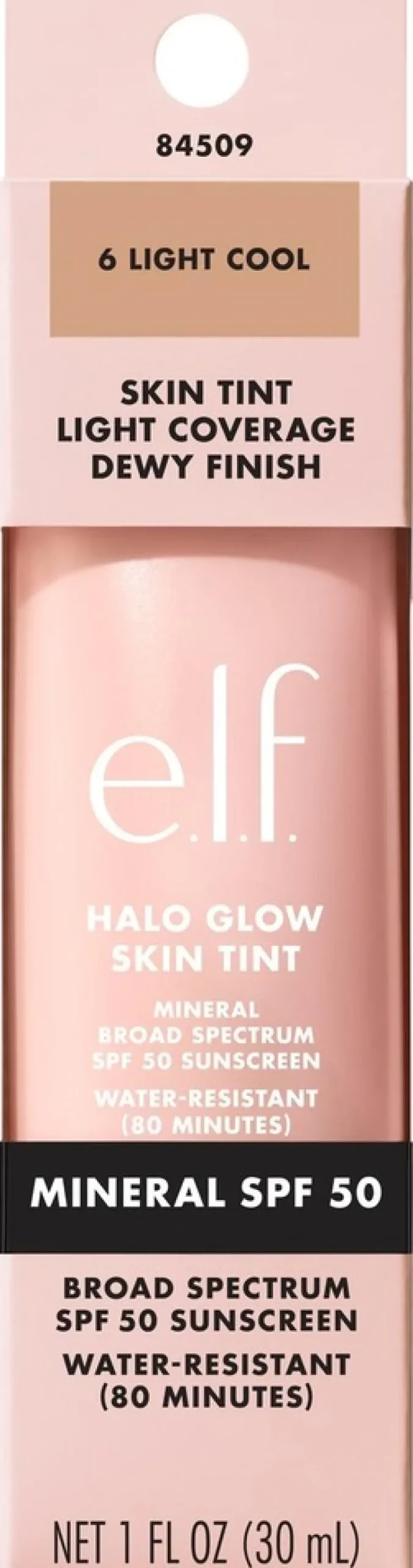 e.l.f. Halo Glow Skin Tint SPF 50 -meikkivoide 30 ml