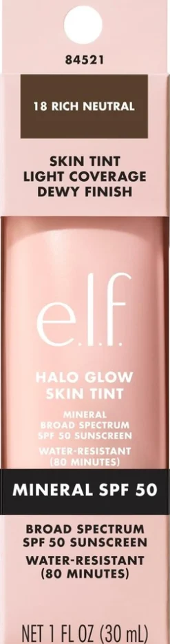 e.l.f. Halo Glow Skin Tint SPF 50 -meikkivoide 30 ml