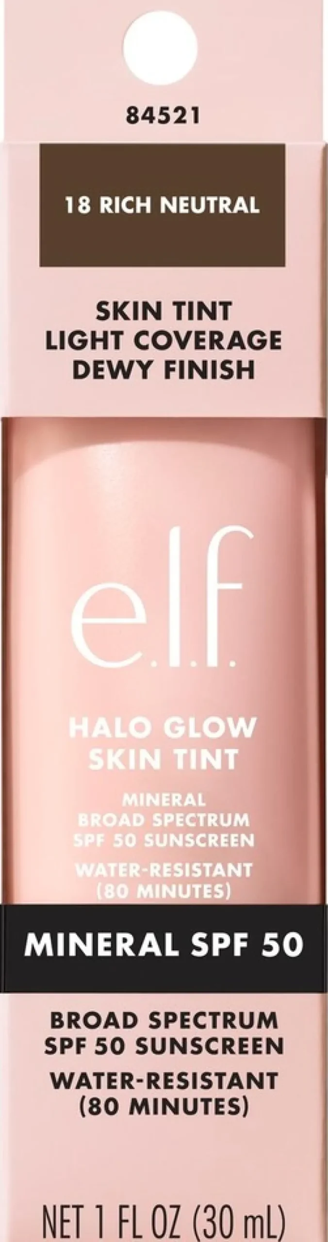 e.l.f. Halo Glow Skin Tint SPF 50 -meikkivoide 30 ml