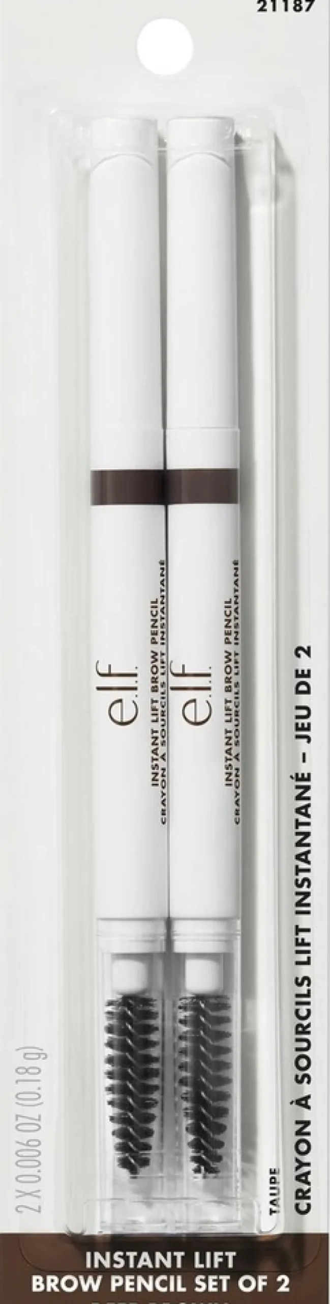 e.l.f. Instant Lift Brow Pencil 2-Pack kulmakynäpakkaus