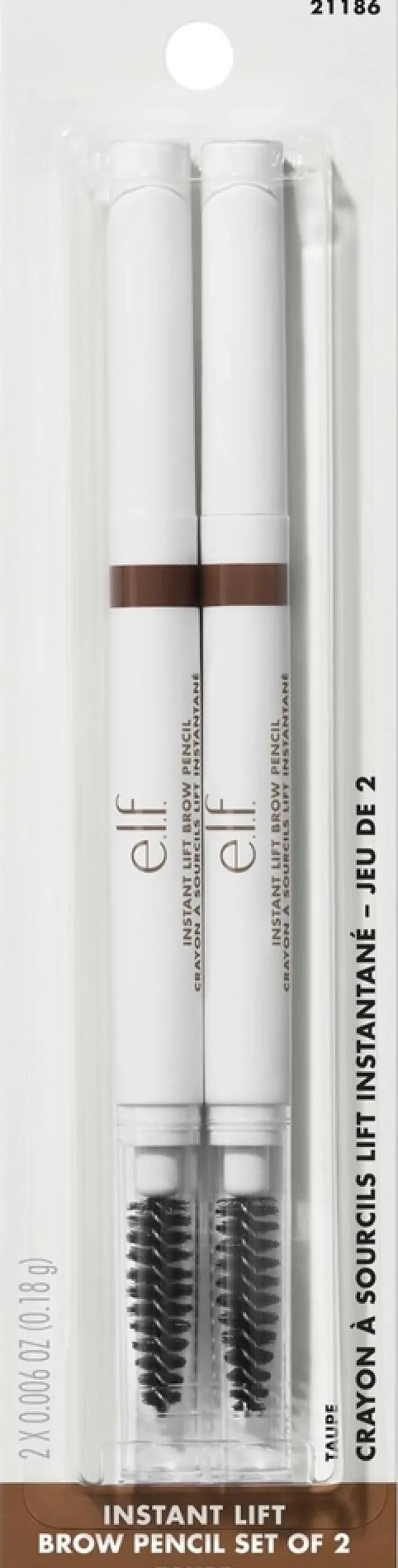 e.l.f. Instant Lift Brow Pencil 2-Pack kulmakynäpakkaus