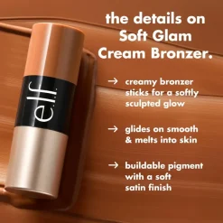 E.L.F Soft Glam Cream Bronzer aurinkopuuteri 9,5 g