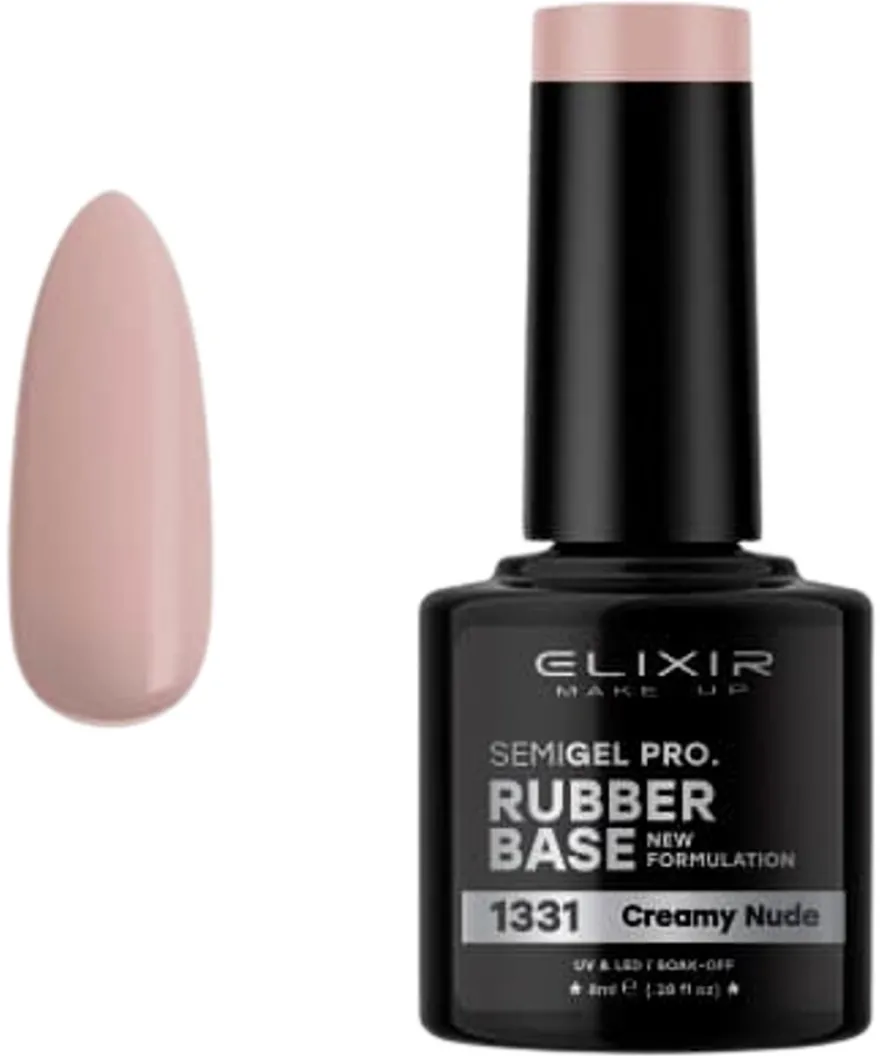 Elixir Semi Gel Rubber Base -aluslakka 8ml