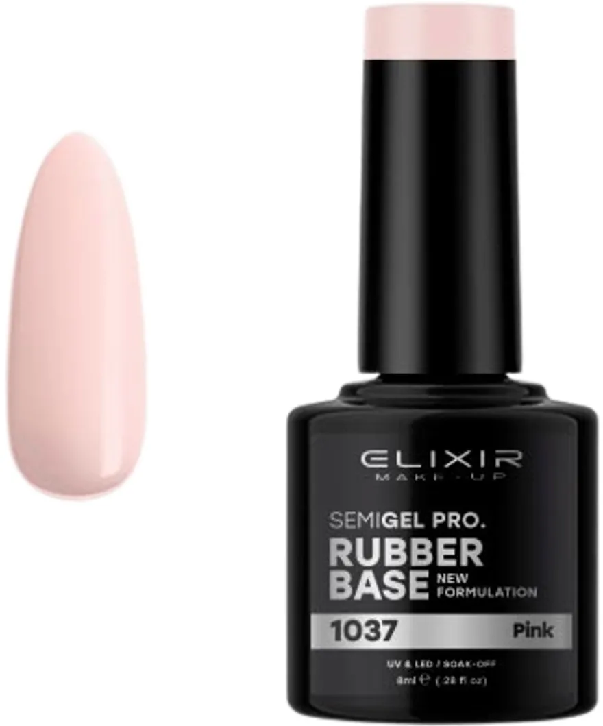 Elixir Semi Gel Rubber Base -aluslakka 8ml