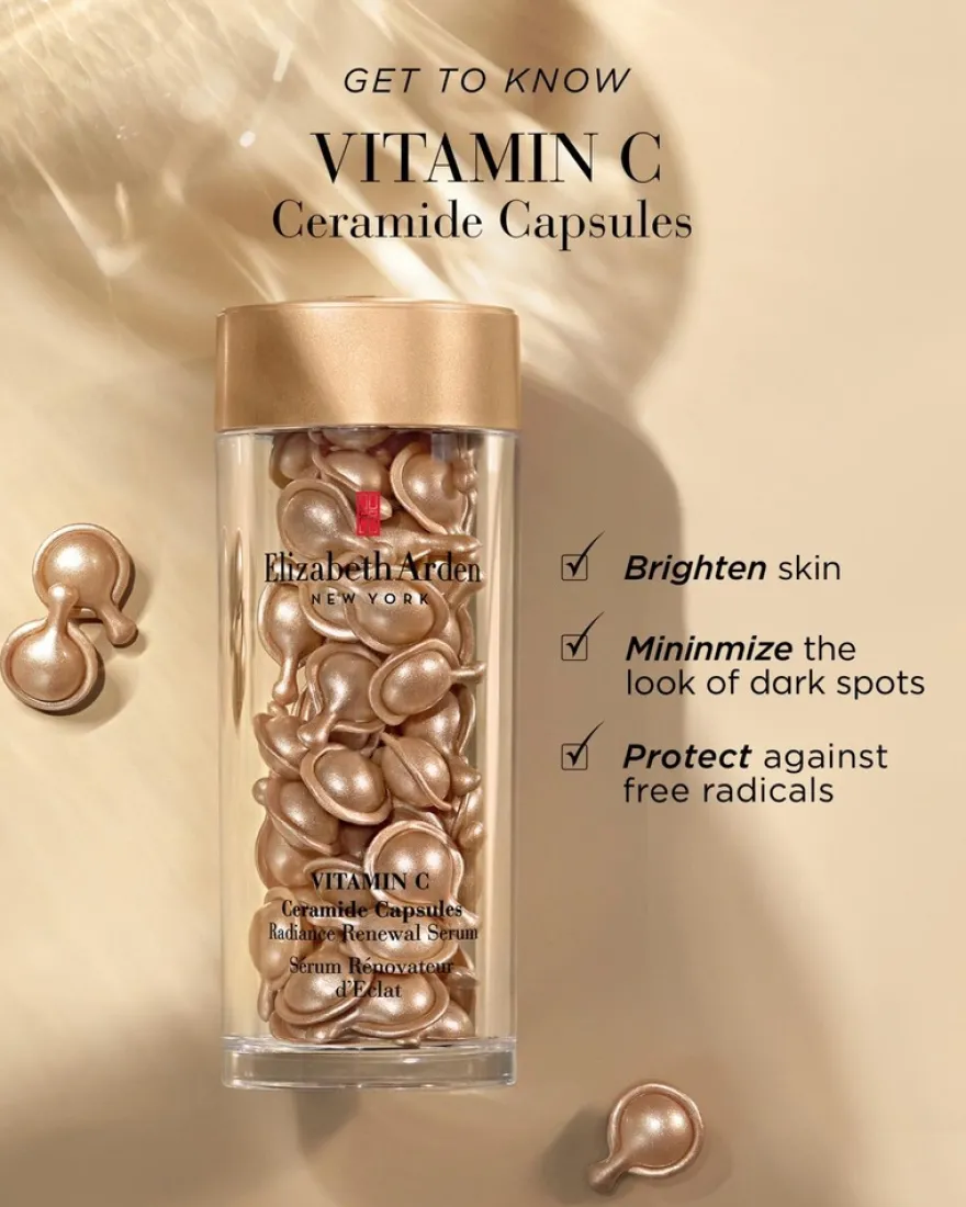 Elizabeth Arden Renewal Serum Vitamin C Ceramide Capsules C-vitamiini kapselit 30 kpl