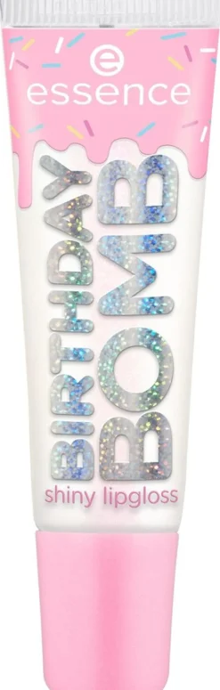 essence BIRTHDAY BOMB shiny lipgloss 01 Cake My Day! 10 ml