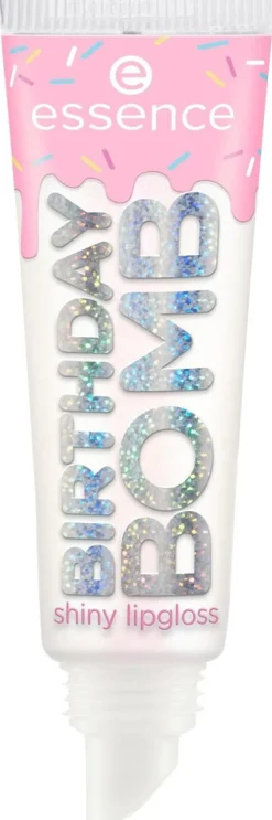 essence BIRTHDAY BOMB shiny lipgloss 01 Cake My Day! 10 ml