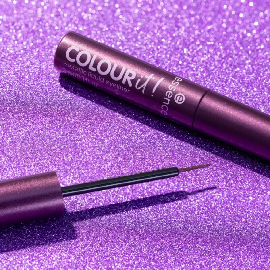 essence COLOUR it! metallic liquid liner 02 Dark Cherry 3 ml