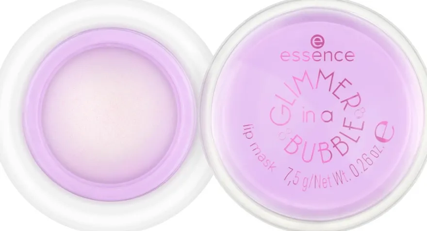 essence GLIMMER IN A BUBBLE lip mask 01 Kiss In A Bubble 7.5 g