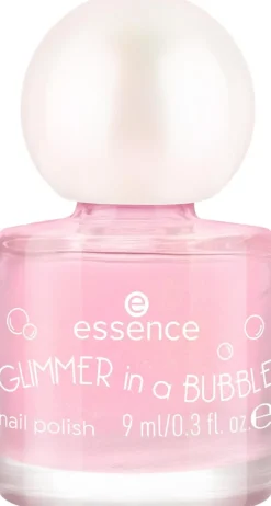 essence GLIMMER IN A BUBBLE nail polish 01 Glaze In A Haze 9 ml