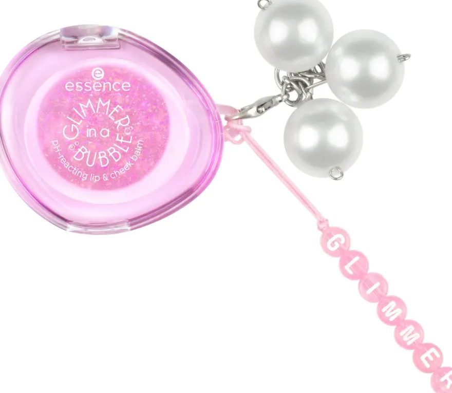 essence GLIMMER IN A BUBBLE pH-reacting lip & cheek balm 01 Soft Glimmerin' 2.4 g