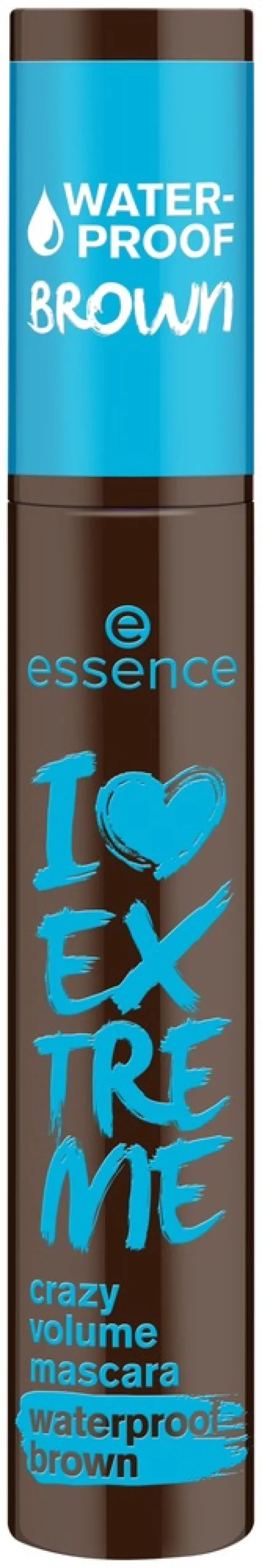 essence I LOVE EXTREME crazy volume mascara waterproof brown 01 Cozy Brown 12 ml