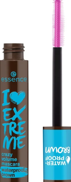 essence I LOVE EXTREME crazy volume mascara waterproof brown 01 Cozy Brown 12 ml